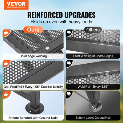 Βάση VEVOR Livestock Stand κοπής κατσίκας 21&quot;-33&quot; Ύψος 51x23 σε επιτραπέζιο μαύρο