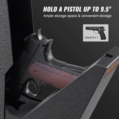 VEVOR Mounted Gun Safe for Pistols Biometric Gun Safe 3 τρόποι πρόσβασης για 1 πιστόλι