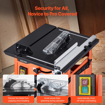 Επιτραπέζιο πριόνι VEVOR για εργοτάξιο 210 mm 1200W φορητό συμπαγές επιτραπέζιο πριόνι 4800 σ.α.λ.