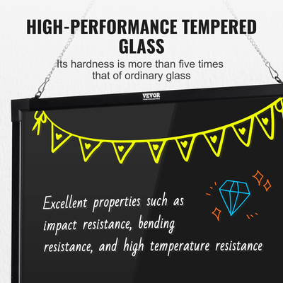 VEVOR LED Πίνακας γραφής μηνυμάτων 32&quot;x24&quot; Φωτιζόμενος διαγραφόμενος φωτισμένος πίνακας κιμωλίας