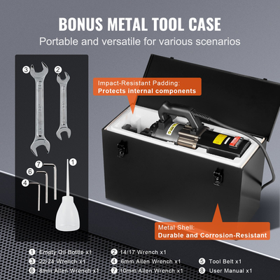 VEVOR 2000W Electric Hydraulic Rebar Cutter Κοπή έως 1 ίντσα #8 4-25mm