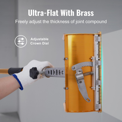 Επίπεδο κιβώτιο γυψοσανίδας VEVOR, πλάτος γρήγορος καθαρισμός 10 ιντσών, κουτί λάσπης φινιρίσματος αλουμινίου για γυψοσανίδες, τοίχου, λαμαρίνα, μπόνους λασπωτήρα, επιπλέον 2 λεπίδες από ανοξείδωτο χάλυβα (10/12 ίντσες)