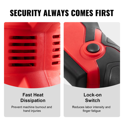 VEVOR Χειρός ηλεκτρικός δονητής σκυροδέματος 960W 2M Εξαγωγέας φυσαλίδων αέρα άξονα