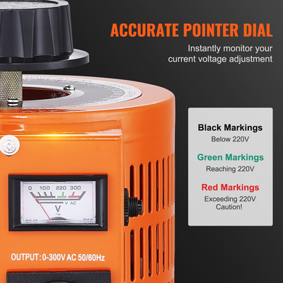 Μεταβλητός μετασχηματιστής τάσης 3.30-300Ρυθμιστής τάσης εναλλασσόμενου ρεύματος μετασχηματιστής τάσης