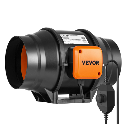 VEVOR 152,4 mm Inline Duct Fan Kit HVAC Exhaust Blower Kit Έλεγχος μεταβλητής ταχύτητας AC