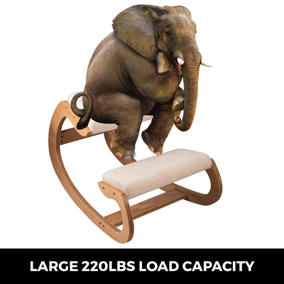 Εργονομική καρέκλα γονατιστών VEVOR 220LB Load Capacity Σκαμπό γραφείου γονατιστή στάση με μαξιλάρι ισχίου γονατιστό εργονομικό σκαμπό για οικιακό γραφείο καλής στάσης Σκαμπό υπολογιστή Λευκή δρυς