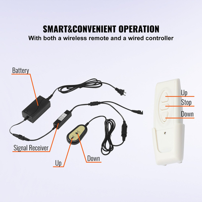 Βάση ανύψωσης τηλεόρασης VEVOR Μηχανοκίνητη βάση στήριξης τηλεόρασης αυτόματης ανύψωσης για επίπεδη οθόνη LCD/LED/OLED τηλεοράσεις Plasma 26&quot;-60&quot; Ηλεκτρική τηλεόραση βαρέως τύπου Μηχανοκίνητη ανύψωση τηλεόρασης