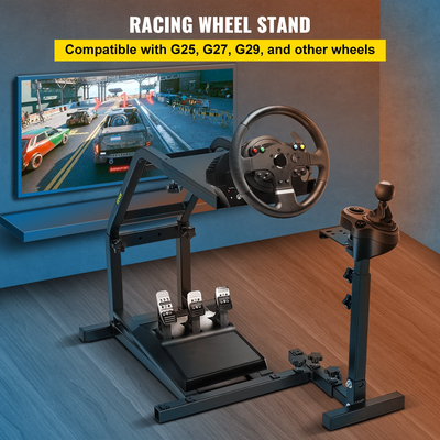 Δεν περιλαμβάνονται VEVOR G29, G27 και G25 Racing Simulator Steering Wheel Stand GT Racing Simulator Steering Wheel Stand,Wheel Support and Pedal