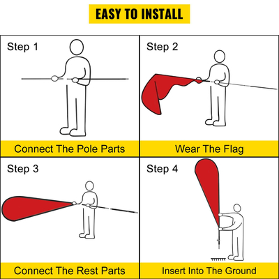 Πόλος σημαδιών διαφήμισης 10 δέσμες σημαιών φτερών με το καρφί εδάφους, 16 σύνολα πόλων σημαιών χωρίς αέρα με το πάσσαλο επίγειας τοποθέτησης, 6κιτ πόλων σημαιών 6σημαία σημαδιών για τις επιχειρήσεις