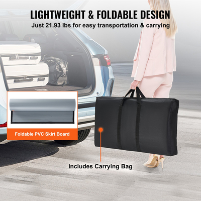 VEVOR Φορητό τραπέζι βάθρου εμπορικής έκθεσης, 35,43&quot; x 19,29&quot; x 37,01&quot;, Εκθεσιακός πάγκος έκθεσης περίπτερος με τοίχο, πτυσσόμενος πίνακας προώθησης λιανικής Μπαρ Μπαρ Pop Up Πάγκος Podium με τσάντα μεταφοράς