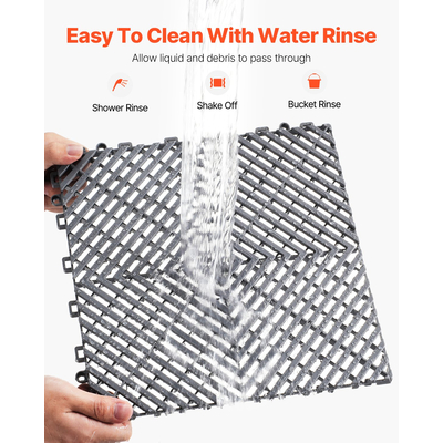 VEVOR Dranage Mat Interlocking Drinage Cushion 12&quot; x 12&quot; Modular πλακάκι δαπέδου