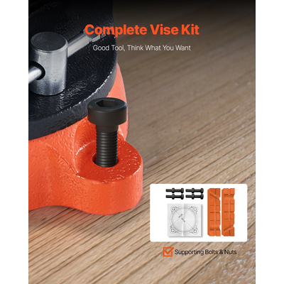 VEVOR 8&quot; Μέγγενη πάγκου Βάση κλειδώματος βαρέως τύπου όλκιμο σιδερένιο περιστρεφόμενο