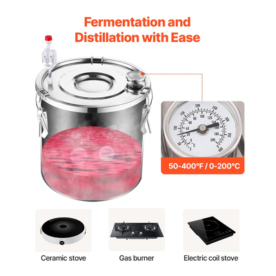 VEVOR Moonshine Still Water Alcohol Distiller 13,2 Gal με βαρέλι Thumper &amp; αντλία νερού