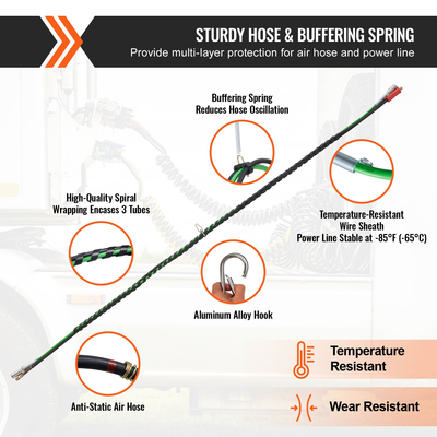 VEVOR 15FT 3-σε-1 Κιτ ημιφορτηγού Air Lines με 2 τεμ. χαρούμενα χέρια και λαβές