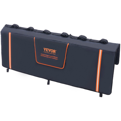 VEVOR Tailgate Bike Pad, 62&quot; Truck Tailgate Pad Carry 6 Mountain Bikes, Pail Protection Pack με ανακλαστικές λωρίδες και τσέπες εργαλείων, Tailgate Pad με άνοιγμα κάμερας για Pickup Trucks