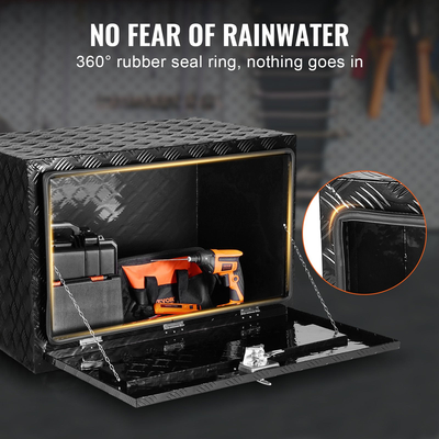 VEVOR Underbody Truck Tool Box 48&quot; x 17&quot; x 18&quot; Trailer RV Tool Storage