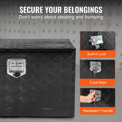 VEVOR Underbody Truck Tool Box 48&quot; x 17&quot; x 18&quot; Trailer RV Tool Storage