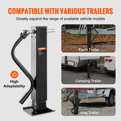 VEVOR Jack Trailer, Trailer Tongue Jack Welding-on 12000 lb Weight Capacity, Trailer Jack Stand με λαβή για ανύψωση RV Trailer, Horse Trailer, Utility Trailer, Yacht Trailer
