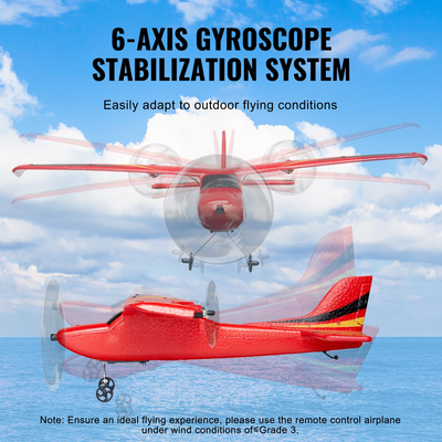 VEVOR RC Airplane EPP Foam RC Plane Toy με τηλεχειριστήριο 2,4 GHz 2 μπαταρίες