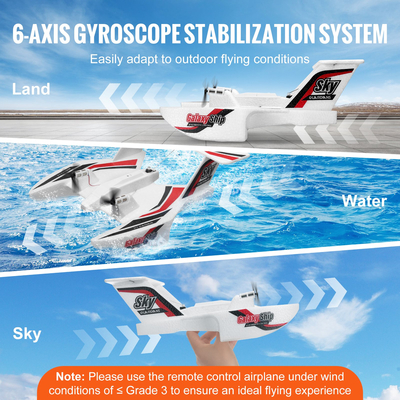 VEVOR RC Airplane Amphibious EPP Foam RC Plane Toy με τηλεχειριστήριο 2,4 GHz