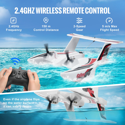 VEVOR RC Airplane Amphibious EPP Foam RC Plane Toy με τηλεχειριστήριο 2,4 GHz