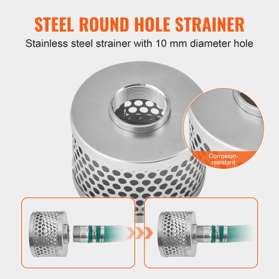 VEVOR Σετ σωλήνων αναρρόφησης για αντλία νερού 2 σε x 20 πόδια πράσινο/50 πόδια μπλε σωλήνες