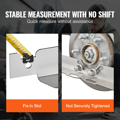 Εργαλείο ευθυγράμμισης τροχού VEVOR, Πλάκες για τα δάχτυλα ευθυγράμμισης με τα δάχτυλα 2 συσκευασιών, πλάκα εργαλείων ευθυγράμμισης τροχών από ανοξείδωτο χάλυβα, ακριβής μέτρηση γωνίας δακτύλων, περιλαμβάνει 2 ταινίες μέτρησης και διάγραμμα μετατροπών