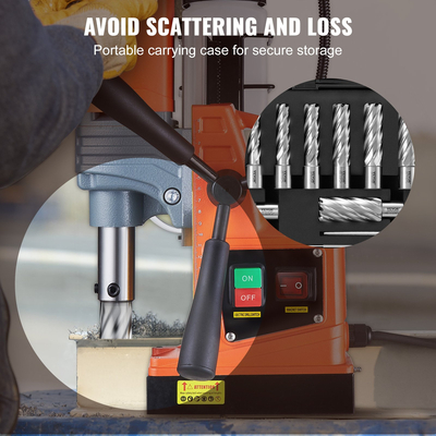 Σετ δακτυλιοειδούς κοπής VEVOR, 13 τμχ τρυπάνια Weldon Shank Mag, 2&quot; Βάθος κοπής, 7/16&quot; έως 1-1/16&quot; διάμετρος κοπής, M2AL HSS, με 2 ακίδες πιλότου, εξάγωνο κλειδί και φορητή θήκη, για χρήση με μαγνητικό Ο Δρ