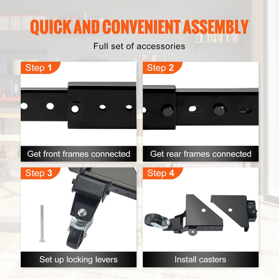 VEVOR Mobile Base Heavy Duty Universal Stand 500 lbs Χωρητικότητα για μηχανήματα εργαλείων