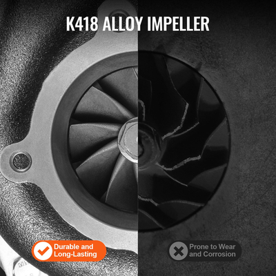 VEVOR Turbo στροβιλοσυμπιεστής με κιτ φλάντζας για κυβισμούς κινητήρα 2,5L-6,0L