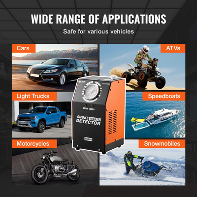 Ενσωματωμένη αντλία αέρα VEVOR Μηχανή καπνού αυτοκινήτου Ανιχνευτής διαρροής EVAP