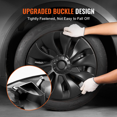 Κάλυμμα στεφάνης τροχού VEVOR 18" για 2017-2023 Model 3 Hubcap με οπή ακροφυσίου βαλβίδας