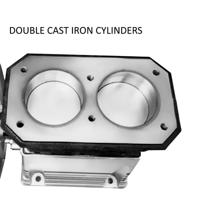 Νέα βιομηχανική αντλία αεροσυμπιεστή διπλού κυλίνδρου 476L Κατάλληλη για 2,2 KW