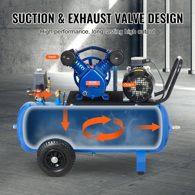 Κεφαλή αντλίας αεροσυμπιεστή VEVOR 3HP 6.25CFM @ 90PSI 2-κύλινδρος εμβόλου αντλίας