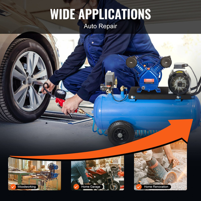 Κεφαλή αντλίας αεροσυμπιεστή VEVOR 3HP 6.25CFM @ 90PSI 2-κύλινδρος εμβόλου αντλίας