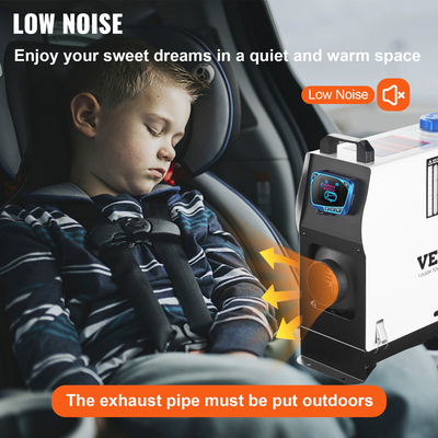 VEVOR Diesel Air Heater, 8KW Parking Heater, All in 1, Truck Heater 12V, One Outlet Air, with Red LCD Switch, Remote Control, Fast Heating Diesel Heater, For Car, RV Truck, Boat, Campervans, Caravans