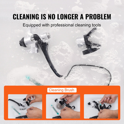 VEVOR Stand Airless Paint Sprayer, 750W 3000PSI High Efficiency Electric Airless Sprayer with Cart, Fine and ομοιόμορφο εφέ βαφής, Ψεκαστήρες χρωμάτων για έπιπλα και φράχτες εσωτερικού και εξωτερικού σπιτιού