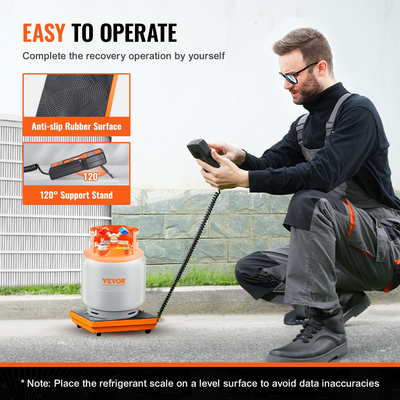 VEVOR Electronic Digital Charging Refrigerant Weight Scale 110LB for HVAC