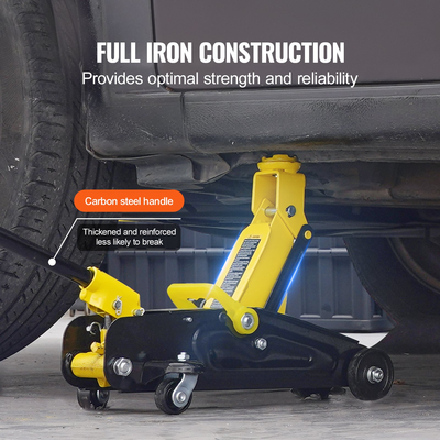 Υδραυλική αντλία μονού εμβόλου βαρέως τύπου VEVOR χαμηλού προφίλ πατώματος Jack 1,5 τόνου