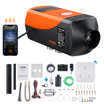 VEVOR Diesel Air Heater 12V 5KW Εφαρμογή Bluetooth Οθόνη LCD για Αυτοκίνητο Bus RV Indoors