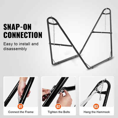 Βάση αιώρας VEVOR Steel 550 lbs Πλαίσιο αιώρας χωρητικότητας που ταιριάζει σε αιώρες 8-13 ft