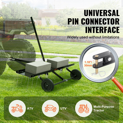 VEVOR Tow Behind Dethatcher 48" Lan Dethatcher Rake για ATV ή Mower 24 Tines