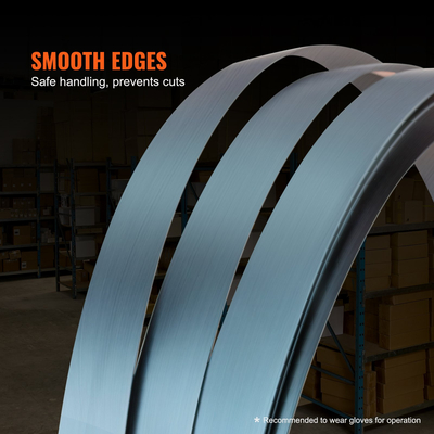 VEVOR Packaging Steel Strapping Roll 1/2&quot; x 0,016&quot; x 330&#039; Banding Strap 1100 lbs