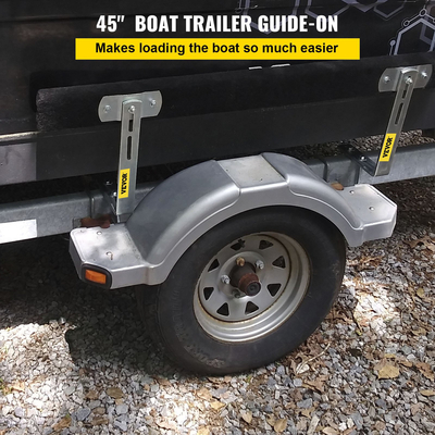VEVOR Boat Trailer Guide-on Οδηγός ρυμουλκούμενου σχήματος π 48&quot; με σανίδες με μοκέτα