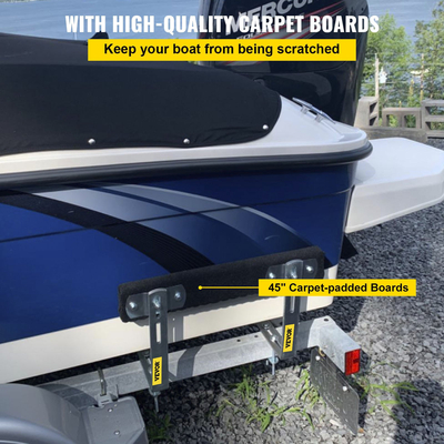 VEVOR Boat Trailer Guide-on Οδηγός ρυμουλκούμενου σχήματος π 48&quot; με σανίδες με μοκέτα