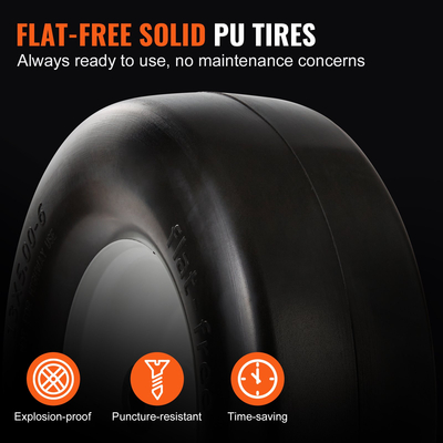 Ελαστικά VEVOR Lan Mower Tires with Rim, 13x5-6&quot; Tubeless Tractor Tires, 2-pack Tire and Wheel Assembly, Flat-free ελαστικά PU, 3.25&quot;-5.9&quot; Centered Hub, 3/4&quot; Bushing Size, 20 PCS Adapter for Lawn Mowers Τρακτέρ