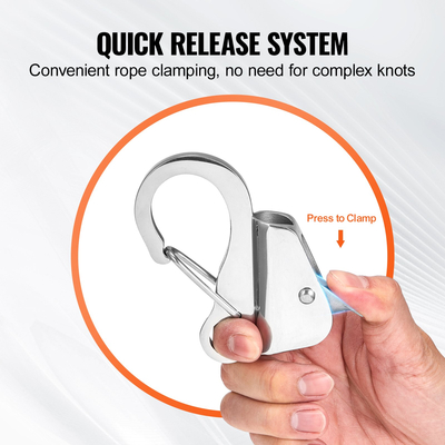VEVOR Boat Anchor Hook από ανοξείδωτο χάλυβα σύστημα αγκύρωσης χωρίς κόμπους με γρήγορη απελευθέρωση