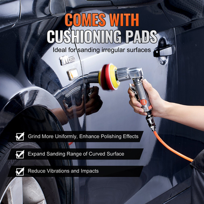 Μίνι λειαντικό αέρα 1&quot;/2&quot;/3&quot; Τυχαίο τροχαίο λειαντικό αέρα, 15000μίνι πνευματικό λειαντικό λειαντικό υψηλής ταχύτητας για την αυτόματη εργασία σωμάτων, 58τροφοδοτημένη με αέρα εξάρτηση λειαντικών με τα κυματιστά σφουγγάρια, γυαλόχαρτο, μαξιλάρι μαλλιού