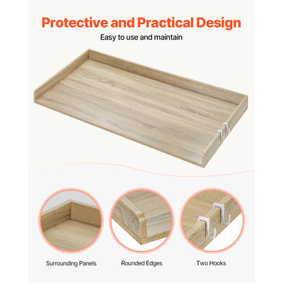 VEVOR Washer Dryer Πάγκος 54&quot; x 27&quot; Ξύλινο πλυντήριο και στεγνωτήριο Topper Oak