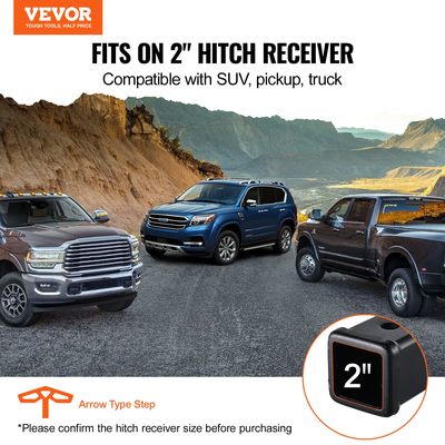 VEVOR Hitch Step for 2&quot; Receiver Universal Trailer Tow Πίσω προφυλακτήρας Χάλυβας